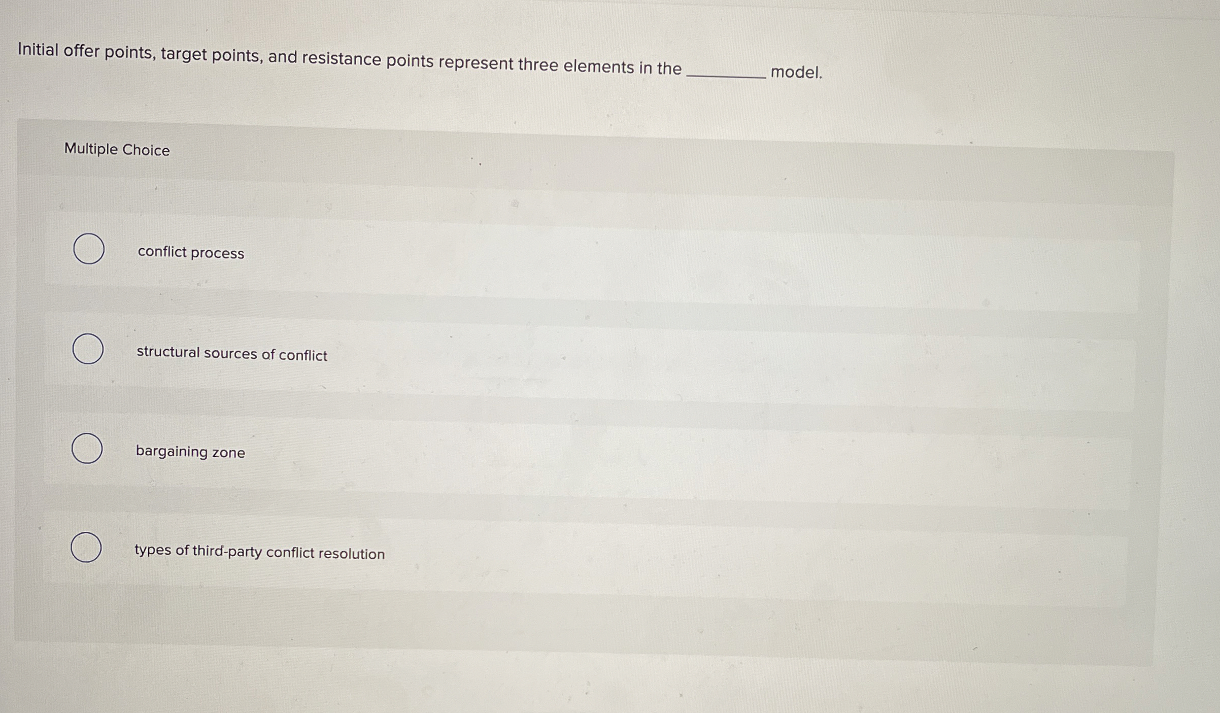  Initial offer points, target points, and resistance points represent three elements