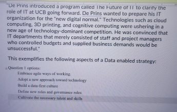  "De Prins introduced a program called I he Future of II