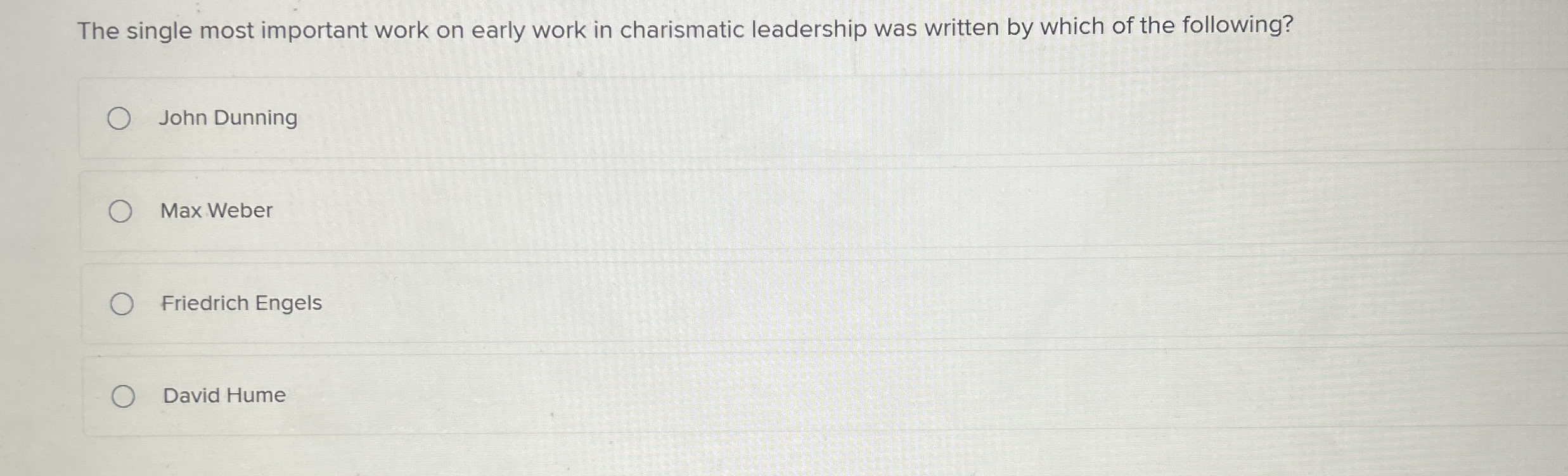  The single most important work on early work in charismatic leadership