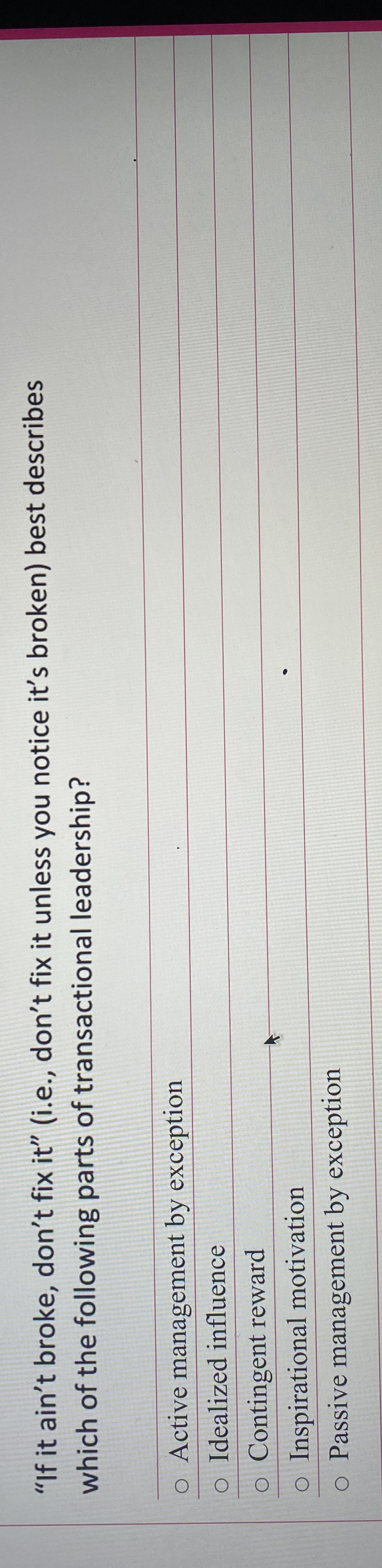  "If it ain't broke, don't fix it"(i.e., don't fix it unless
