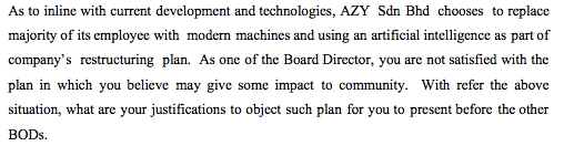  As to inline with current development and technologies, AZY Sdn Bhd