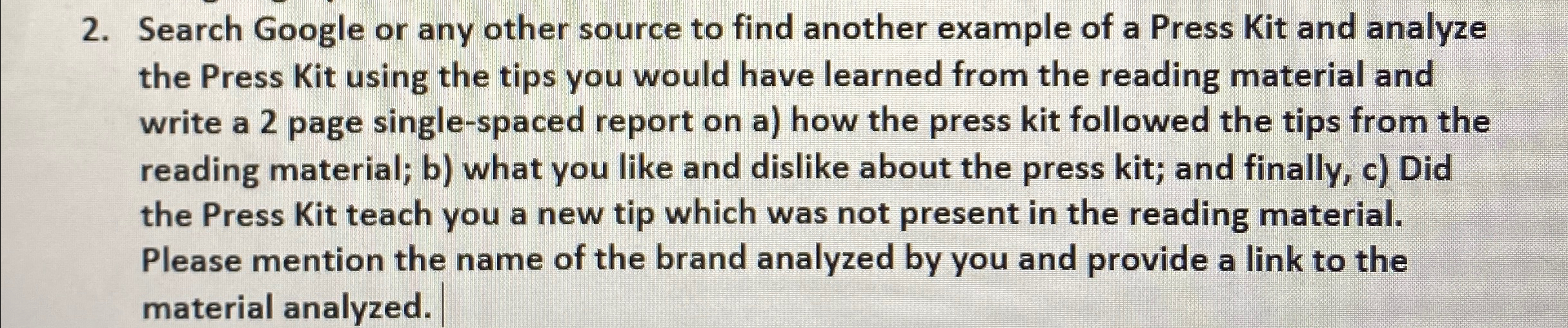  Search Google or any other source to find another example of