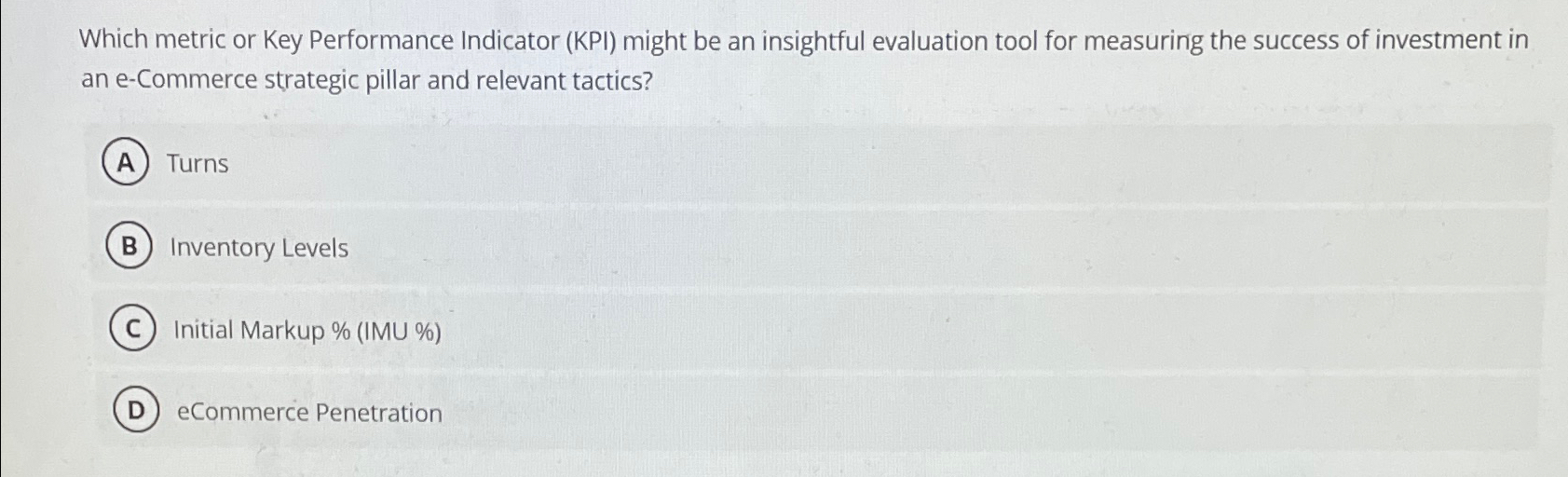  Which metric or Key Performance Indicator (KPI) might be an insightful
