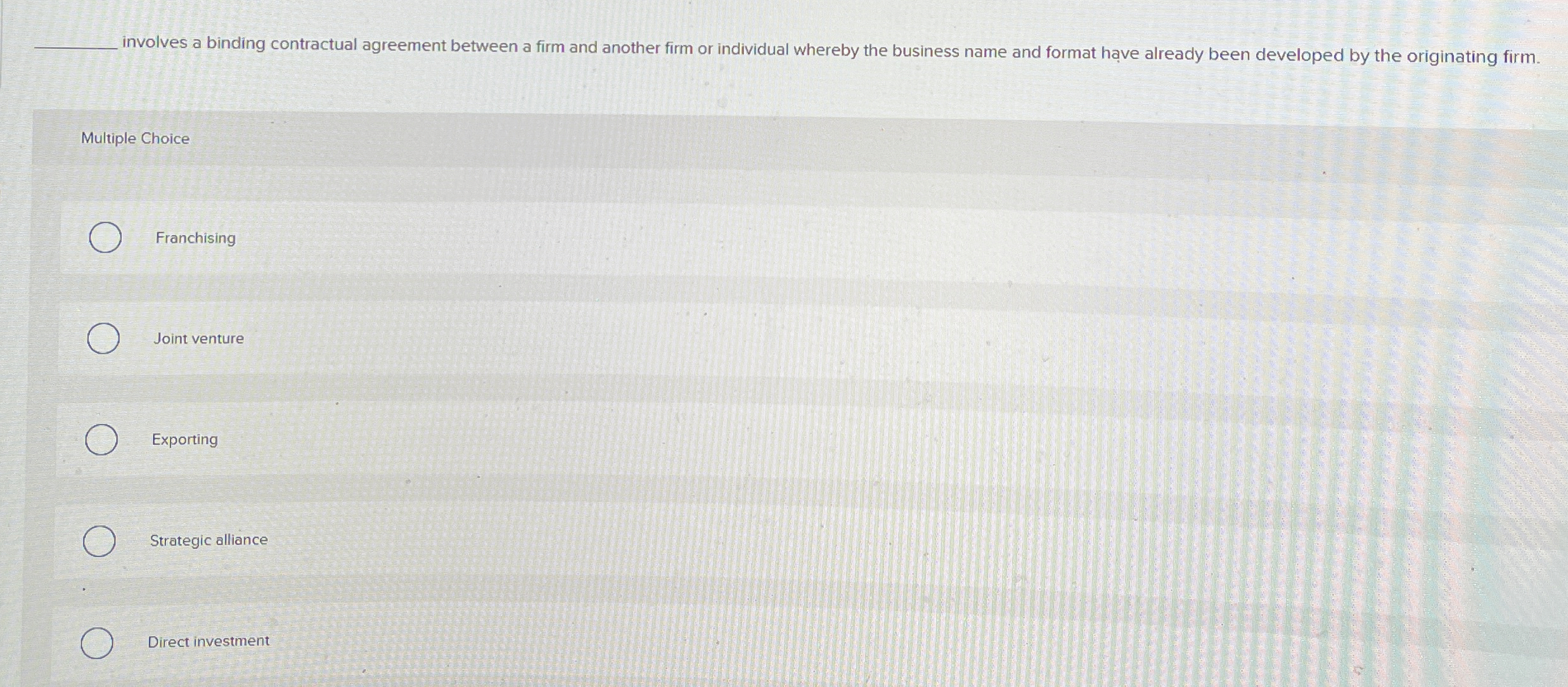  involves a binding contractual agreement between a firm and another firm