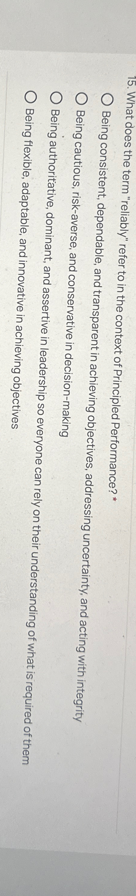  What does the term "reliably" refer to in the context of