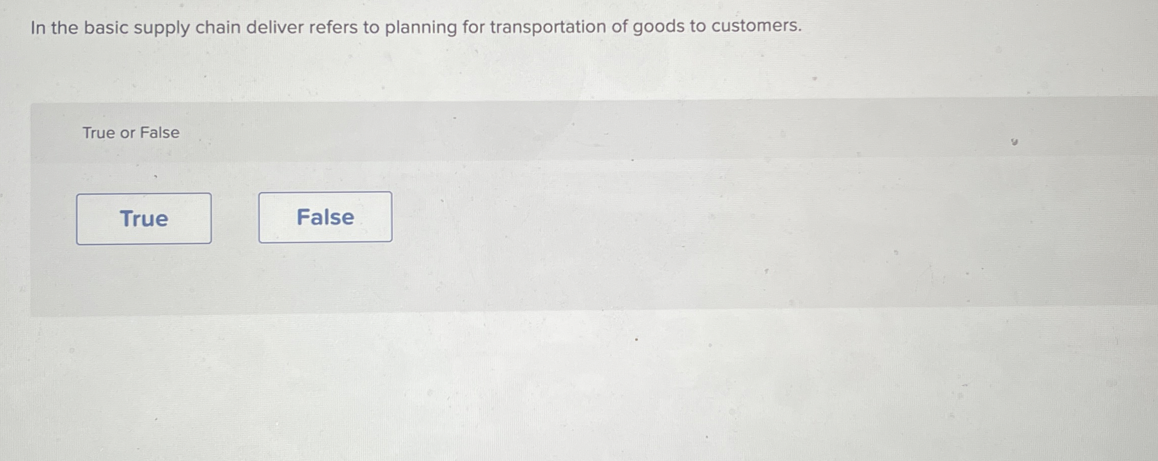  In the basic supply chain deliver refers to planning for transportation