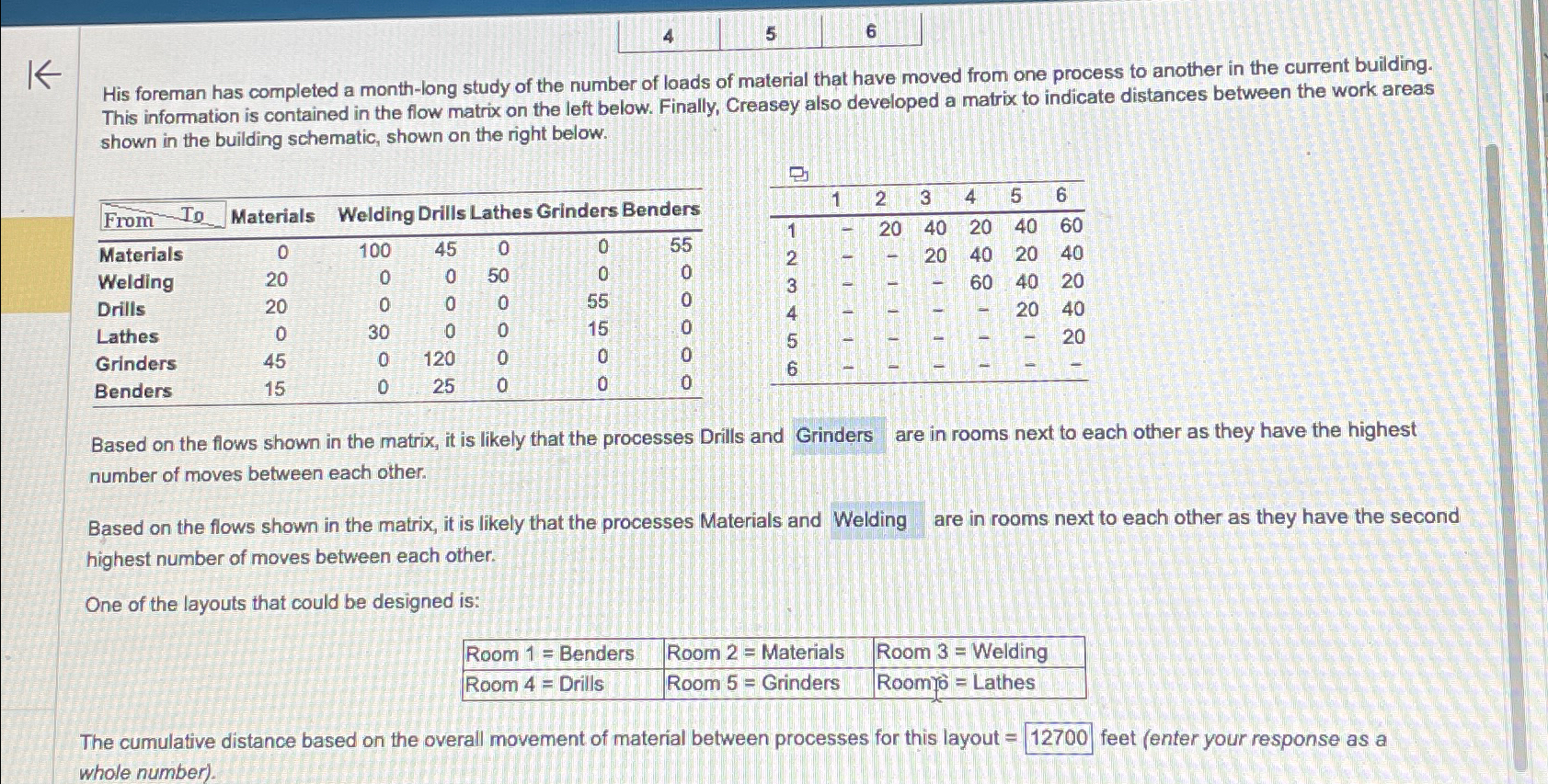  *12700 IS WRONG* PLEASE FIX His foreman has completed a month-long