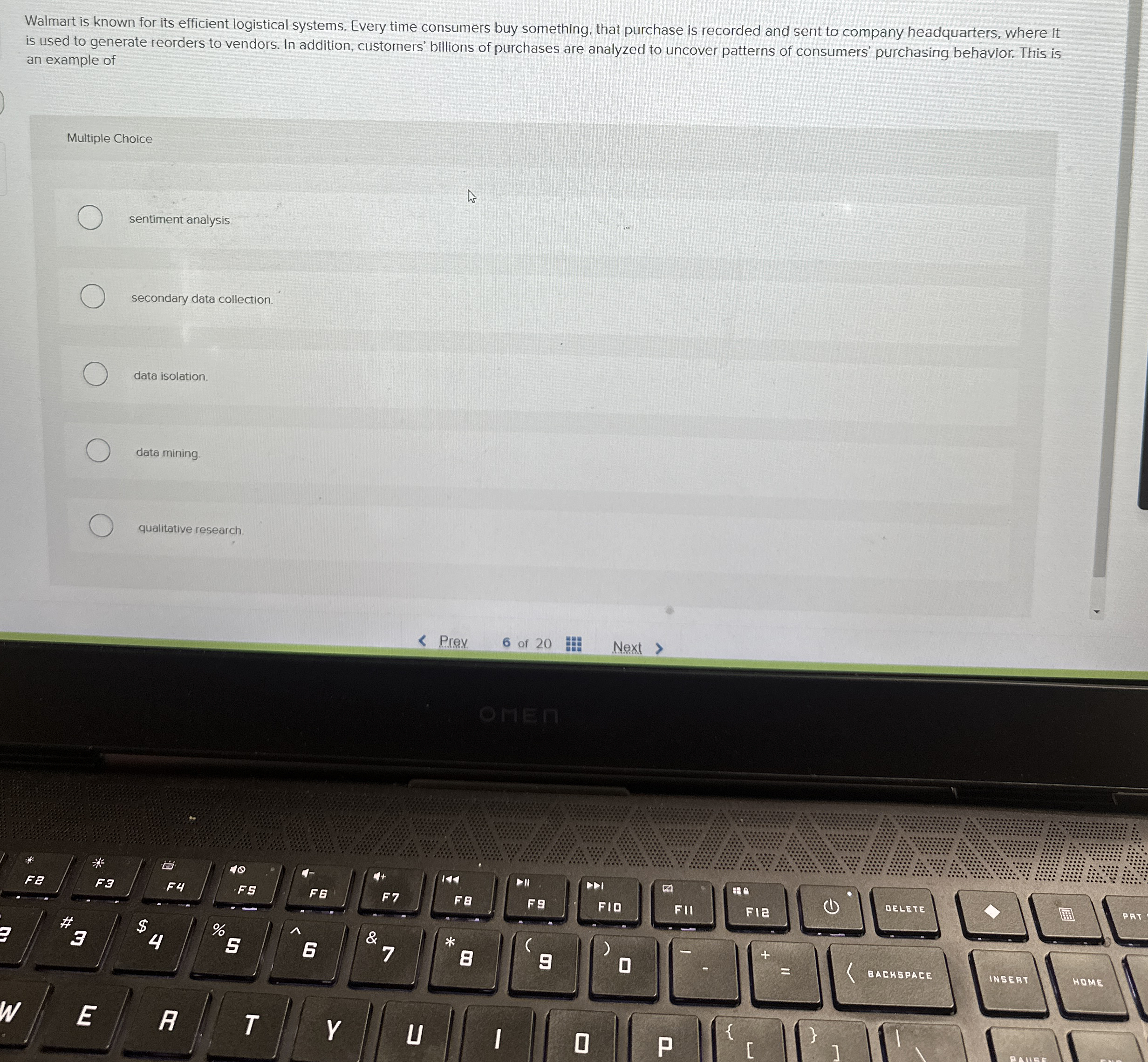  Walmart is known for its efficient logistical systems. Every time consumers