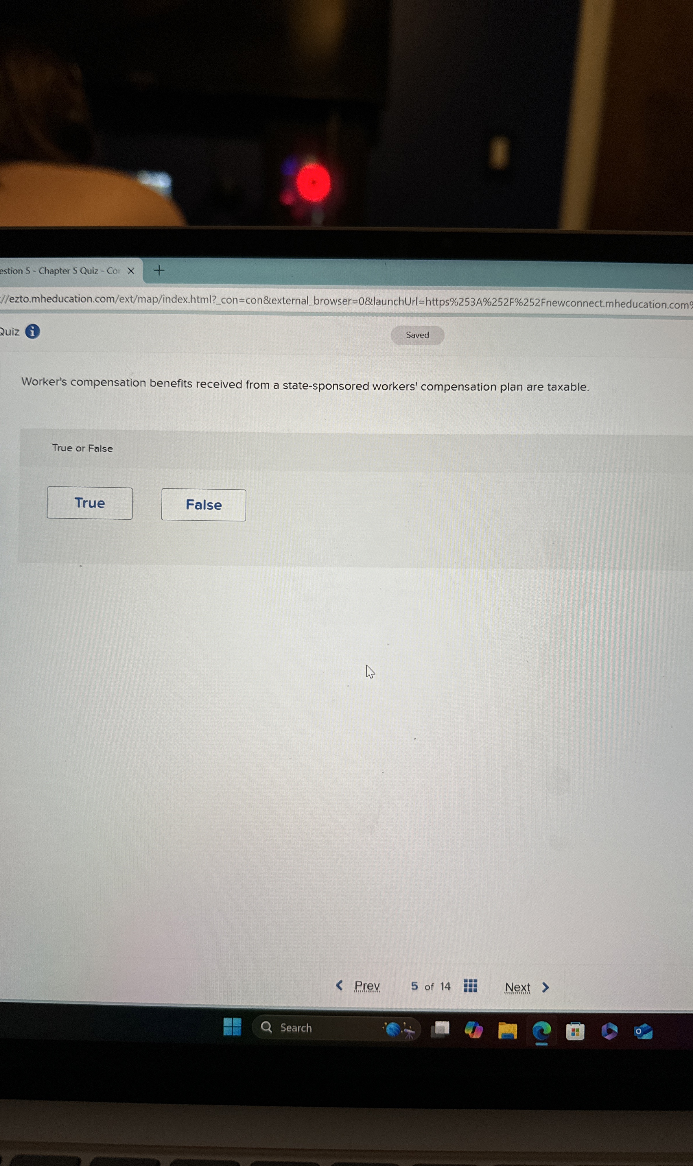  Worker's compensation benefits received from a state-sponsored workers' compensation plan are