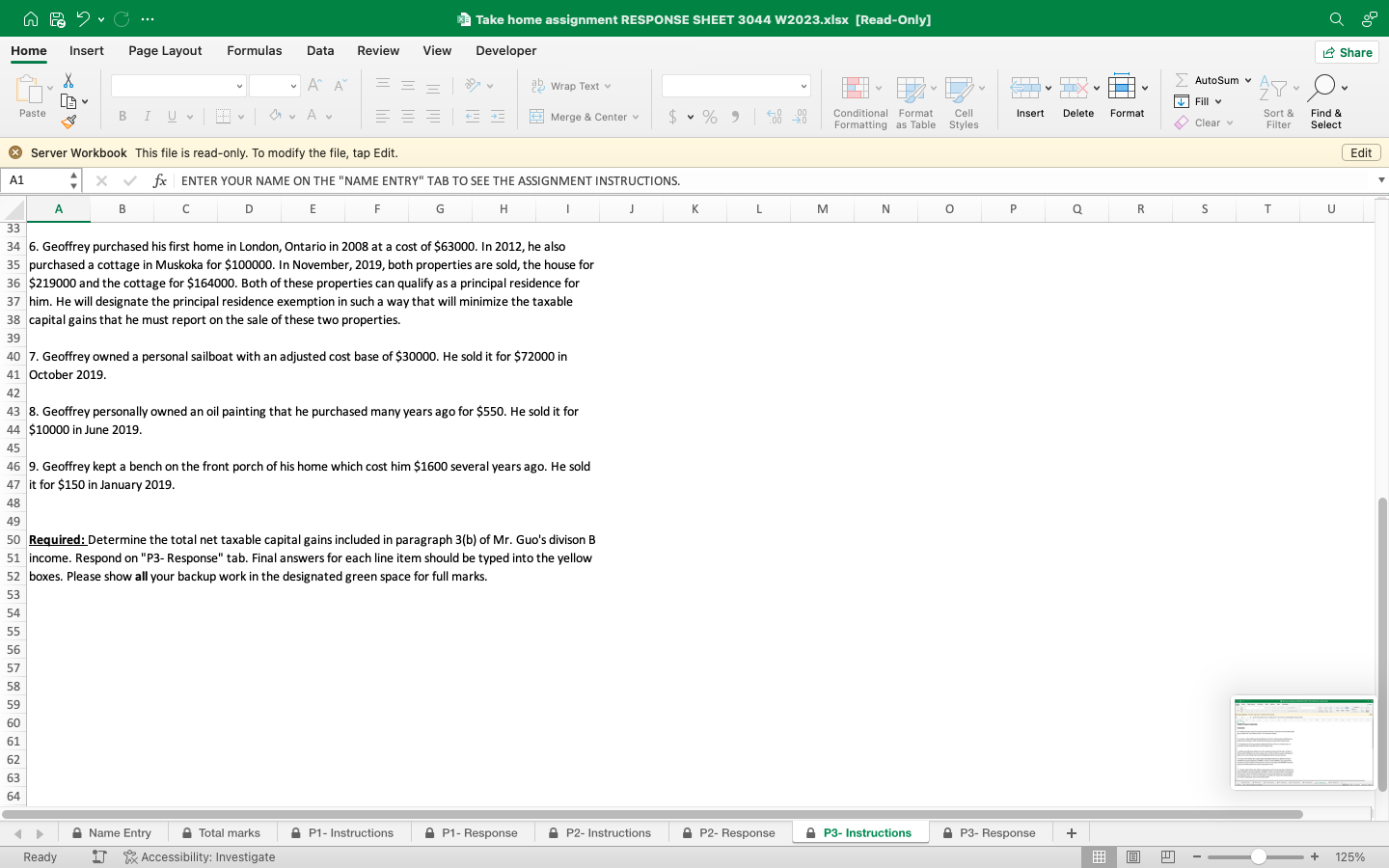 [Read-Only] Home Insert Page Layout Formulas Data Review View Developer Share AA