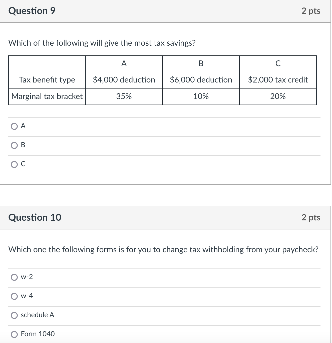 progressive tax Question 6 2 pts You plan to save $150,000 in