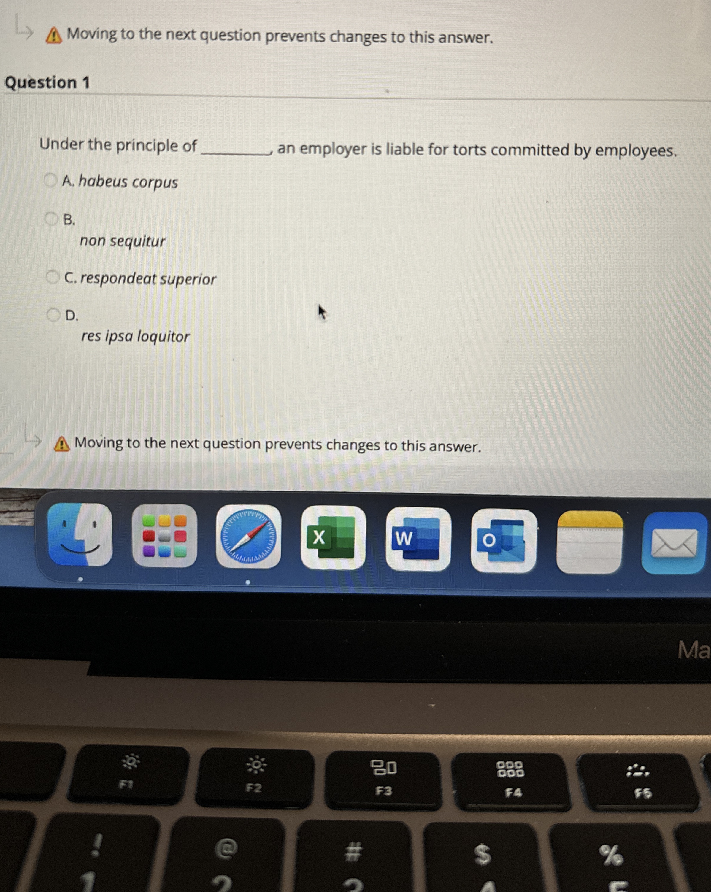  Moving to the next question prevents changes to this answer. Question