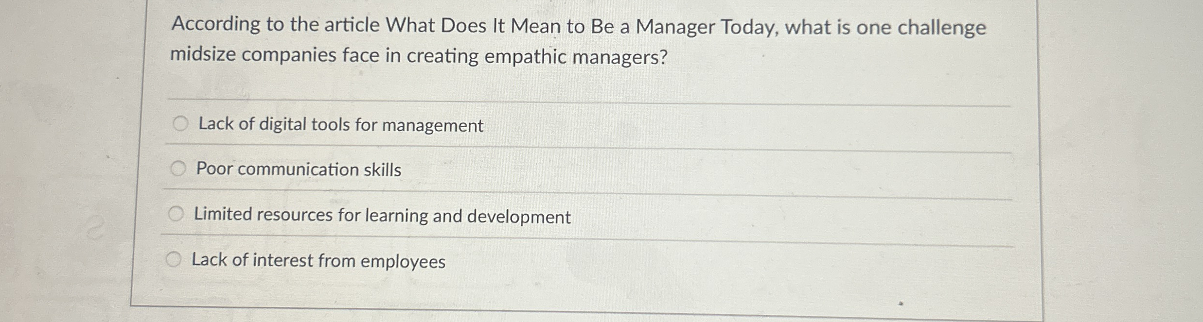  According to the article What Does It Mean to Be a