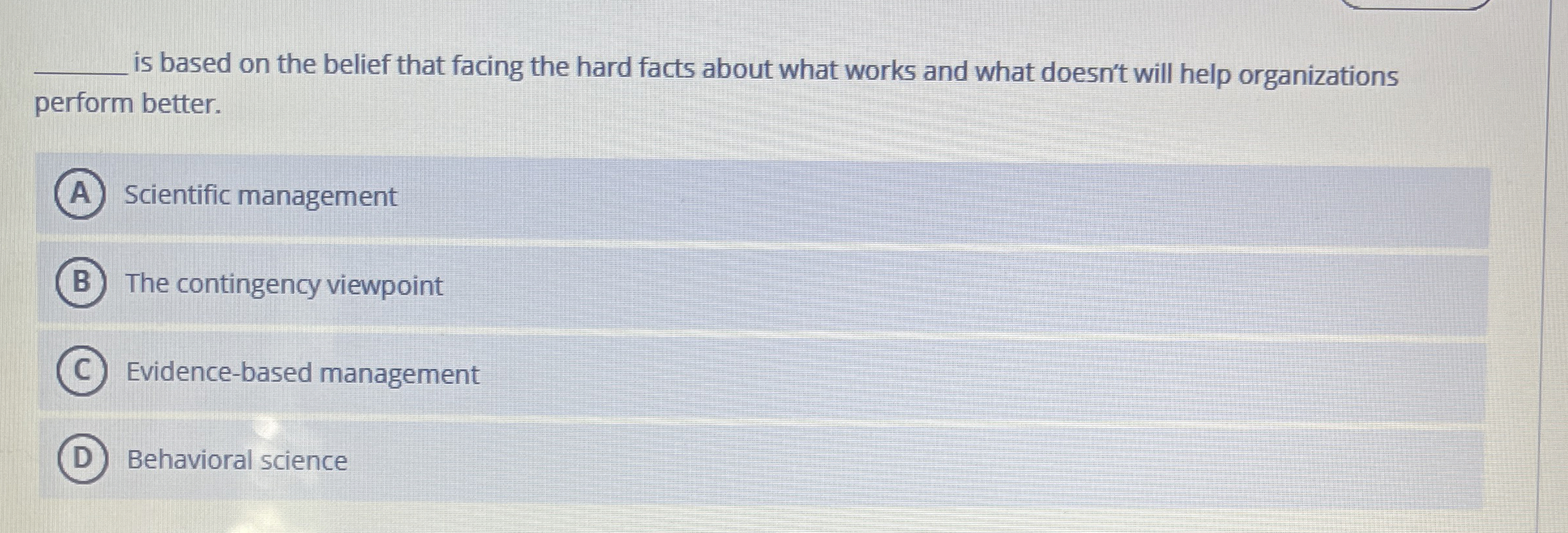  q, is based on the belief that facing the hard facts