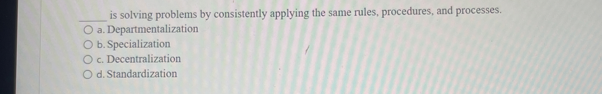  q, is solving problems by consistently applying the same rules, procedures,