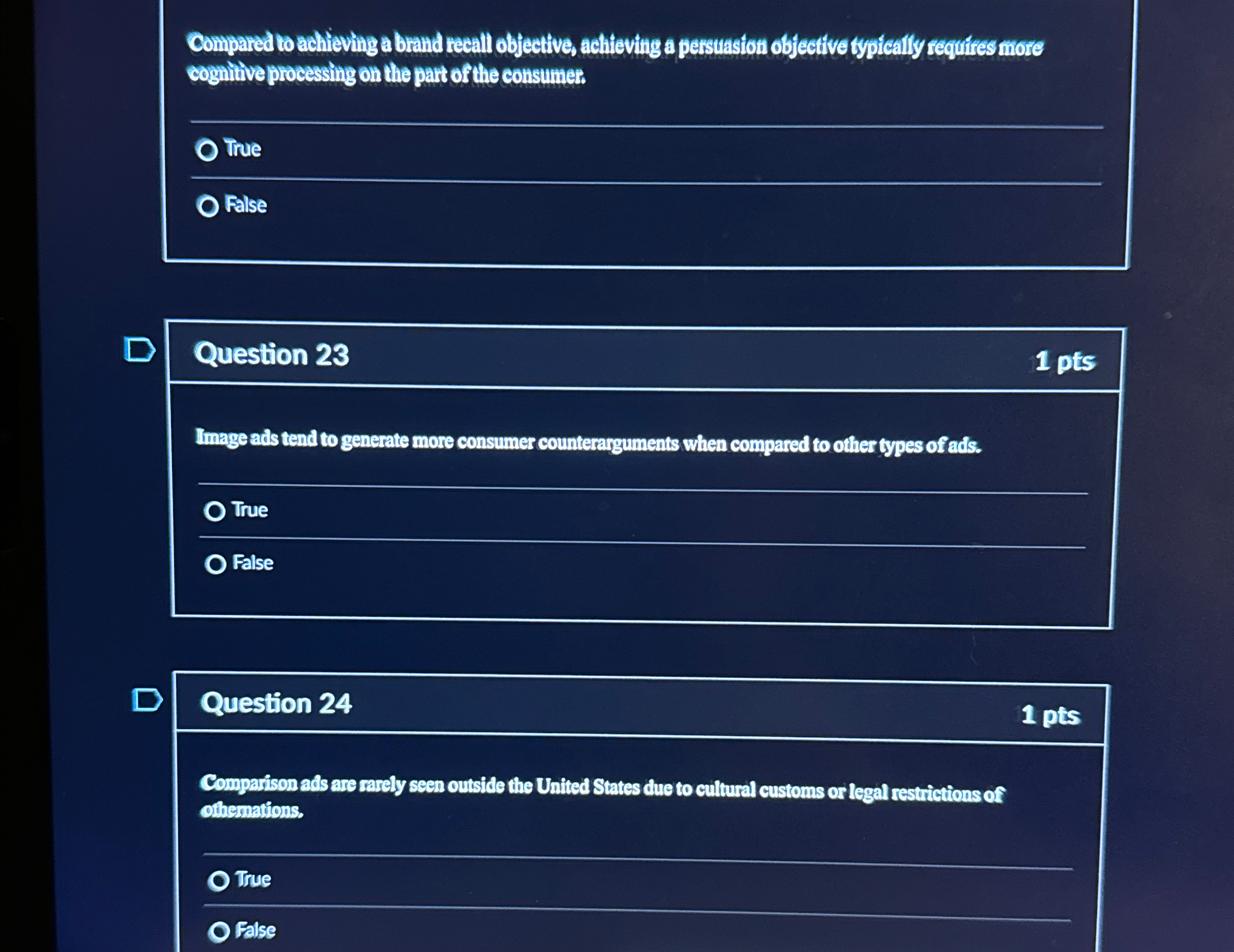  Compared to achieving a brahd reeall objective, achieving a persuaston offective