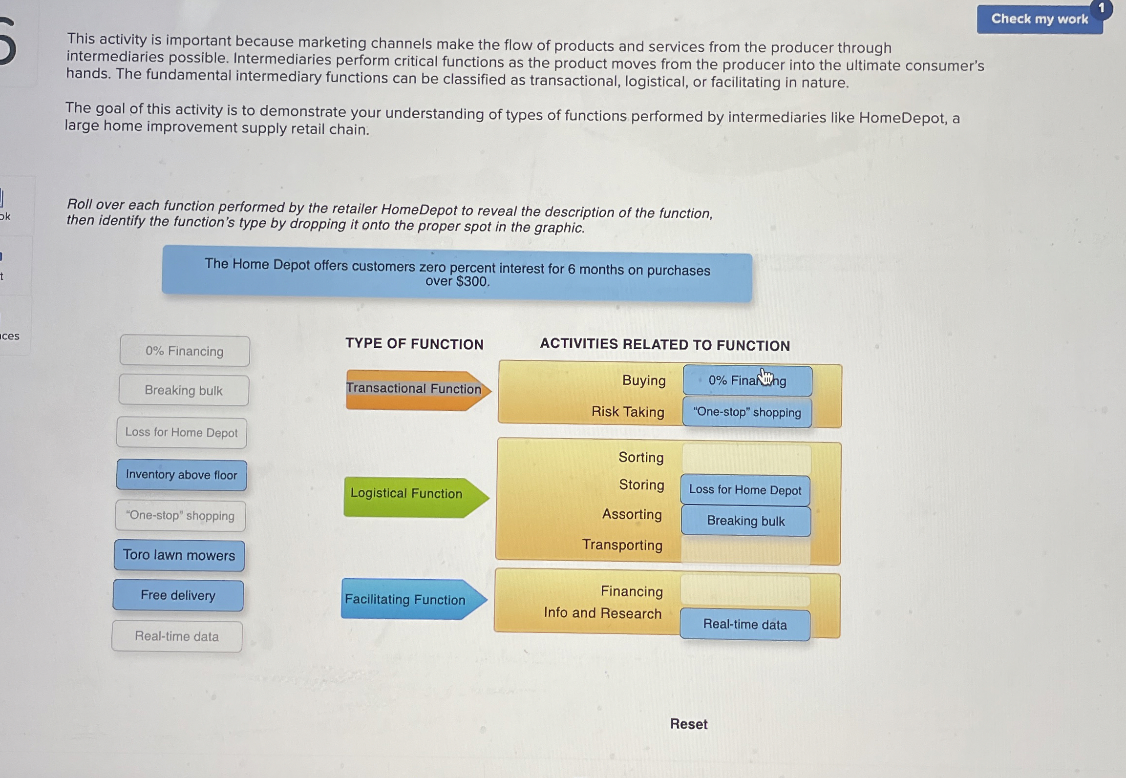  This activity is important because marketing channels make the flow of