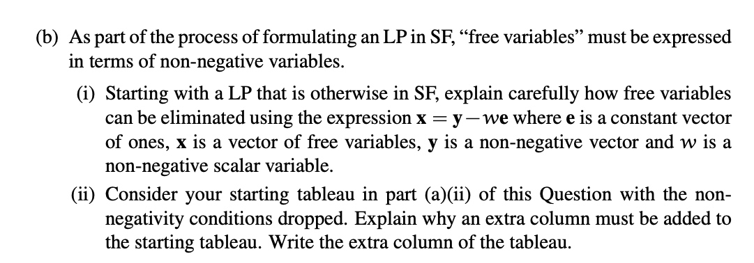  2(a) Consider the following LP: max6x1-3x2 subject to2x1+3x23 6x1+2x24 with x1,x20.