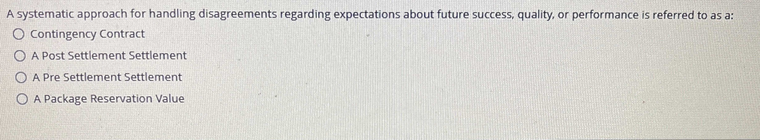  A systematic approach for handling disagreements regarding expectations about future success,