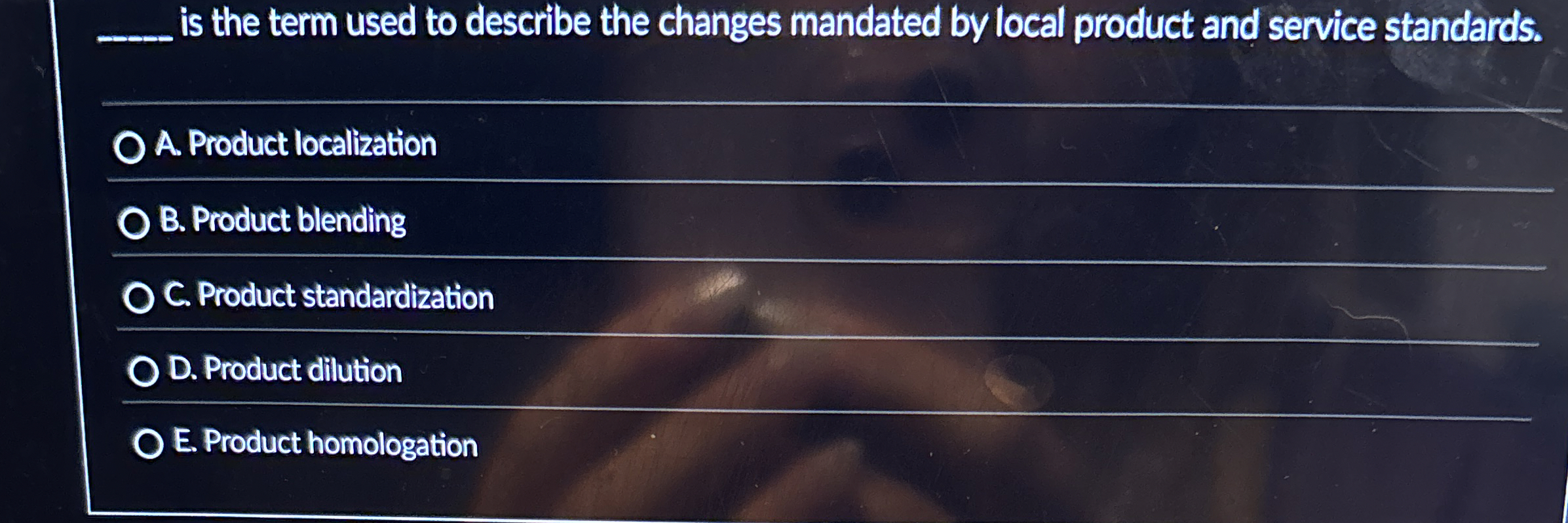  q, is the term used to describe the changes mandated by