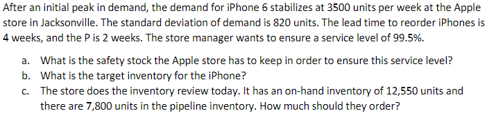  After an initial peak in demand, the demand for iPhone 6