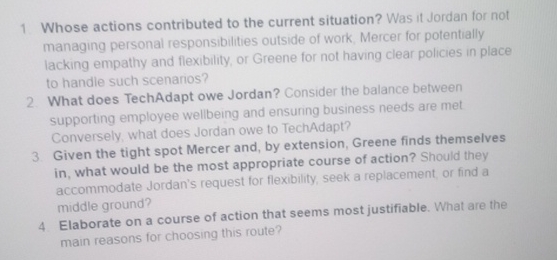  Whose actions contributed to the current situation? Was it Jordan for
