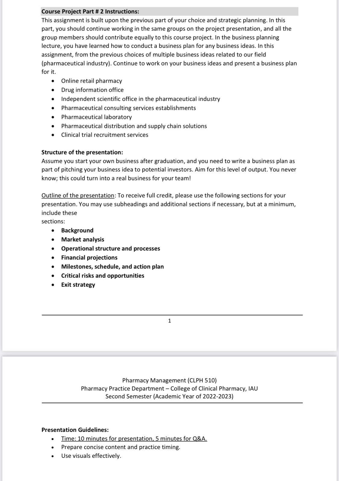  Course Project Part # 2 Instructions: This assignment is built upon