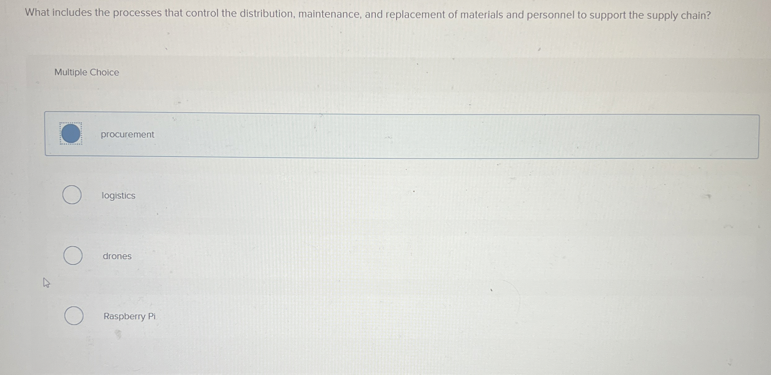  What includes the processes that control the distribution, maintenance, and replacement