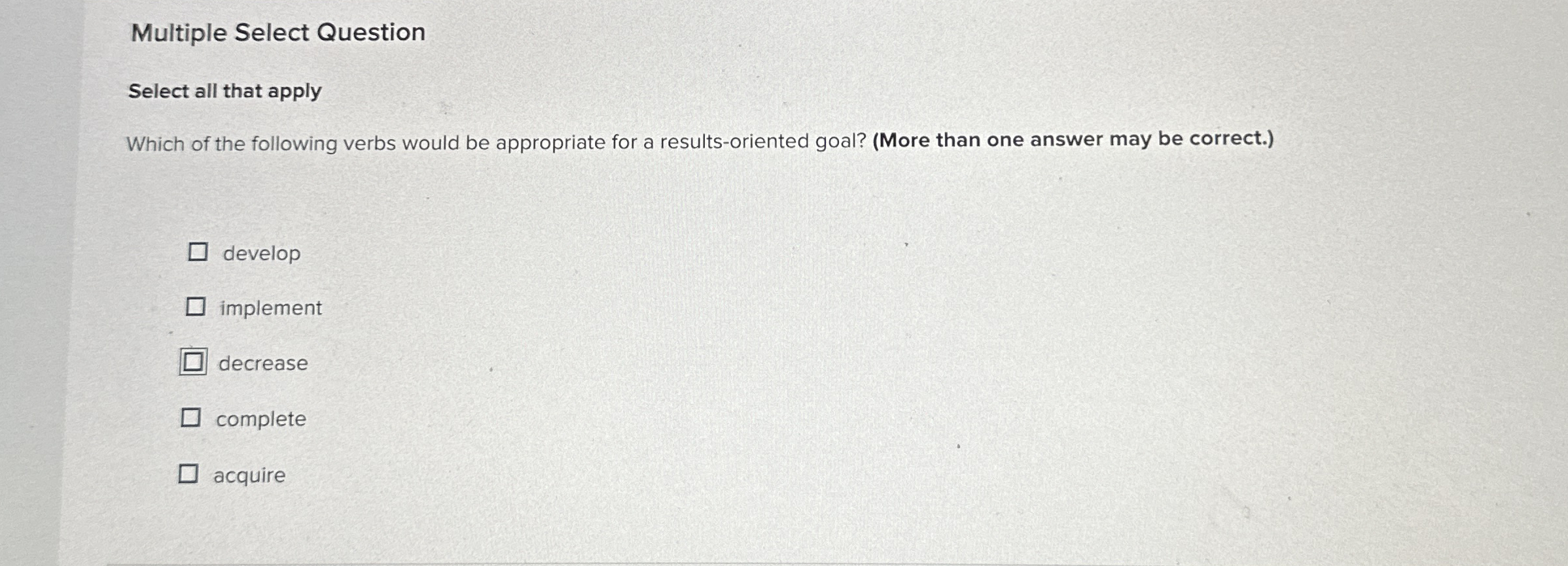  Multiple Select Question Select all that apply Which of the following