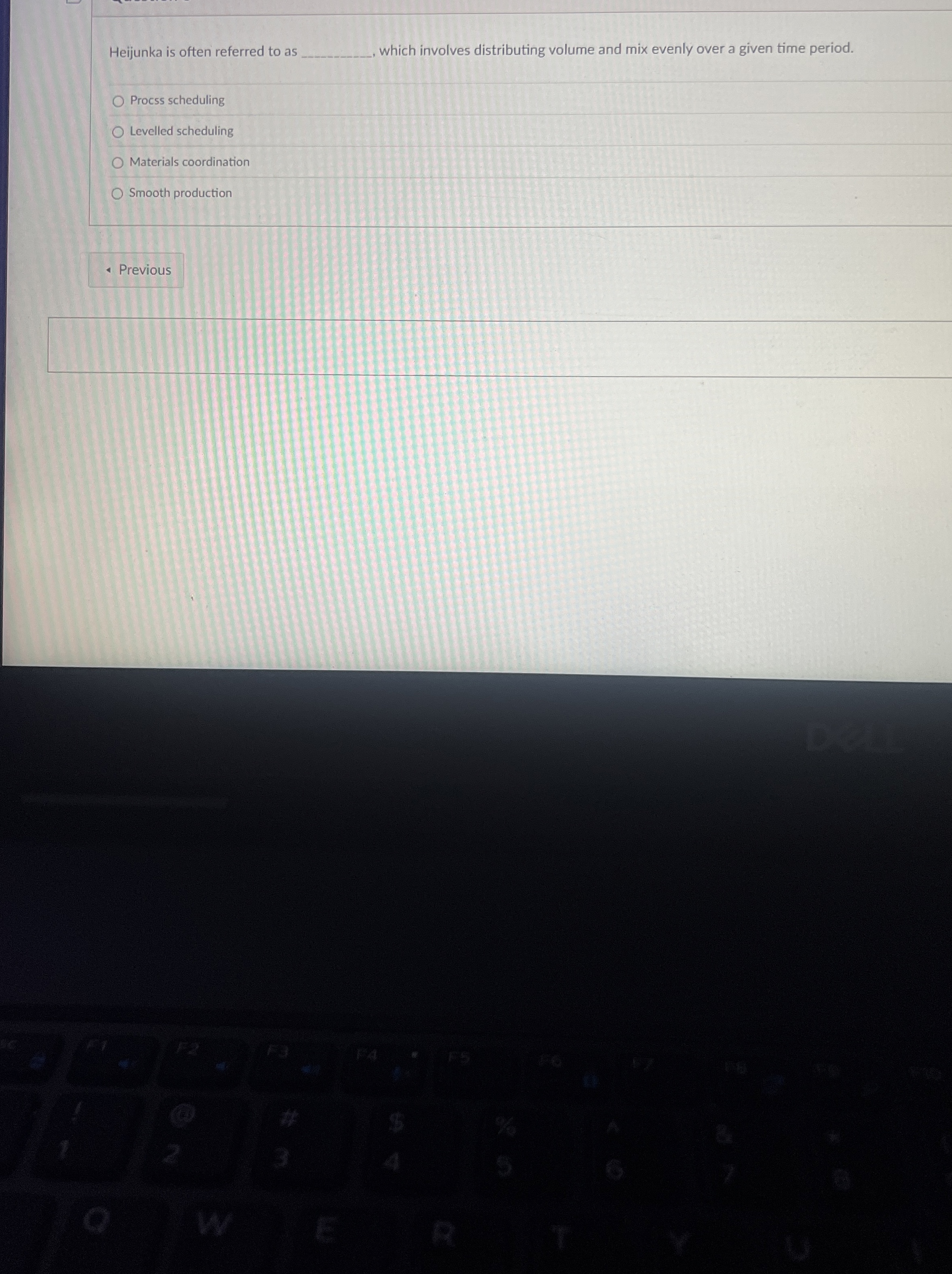  Heijunka is often referred to as which involves distributing volume and