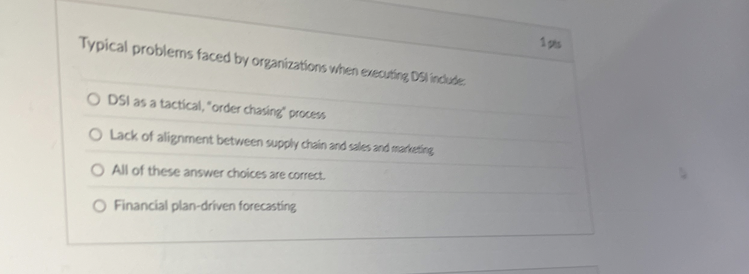  Typical problems faced by organizations when erecuting DSI include. DSI as