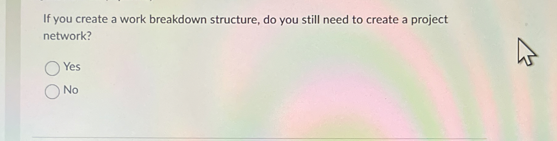  If you create a work breakdown structure, do you still need