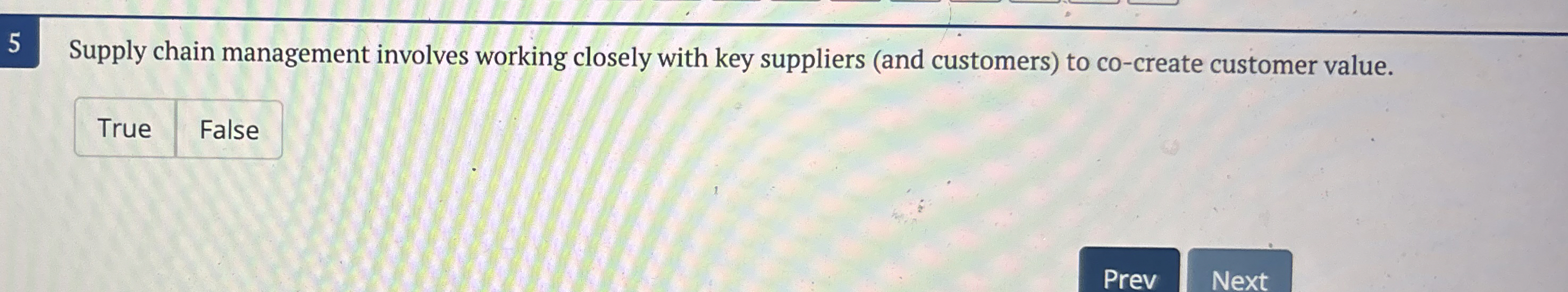  5 Supply chain management involves working closely with key suppliers (and