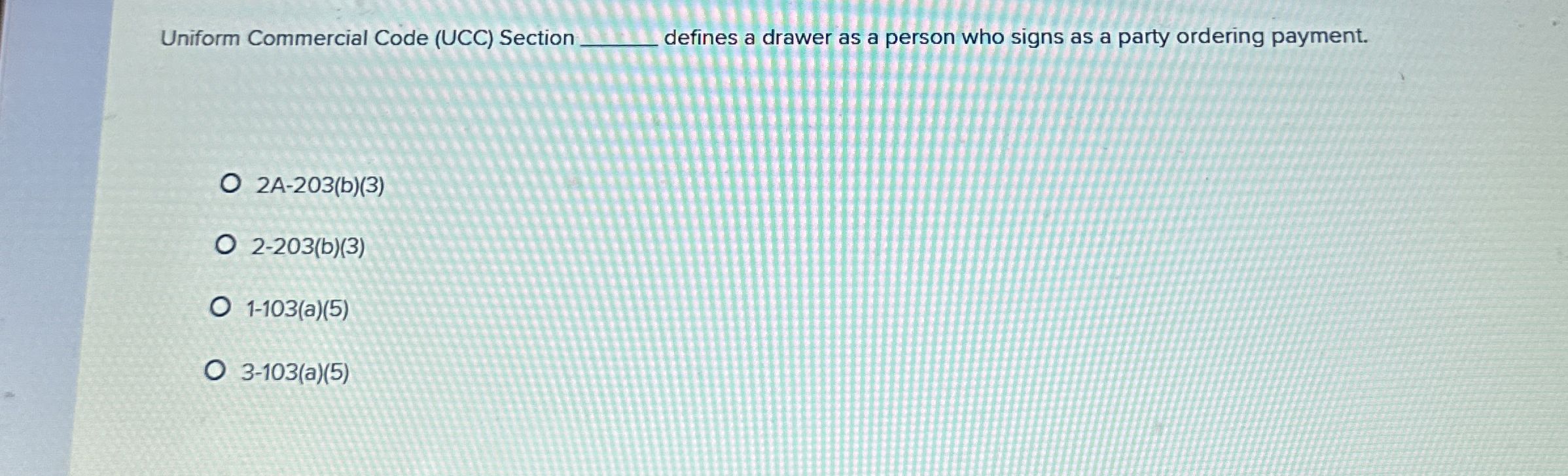  Uniform Commercial Code (UCC) Section q, defines a drawer as a
