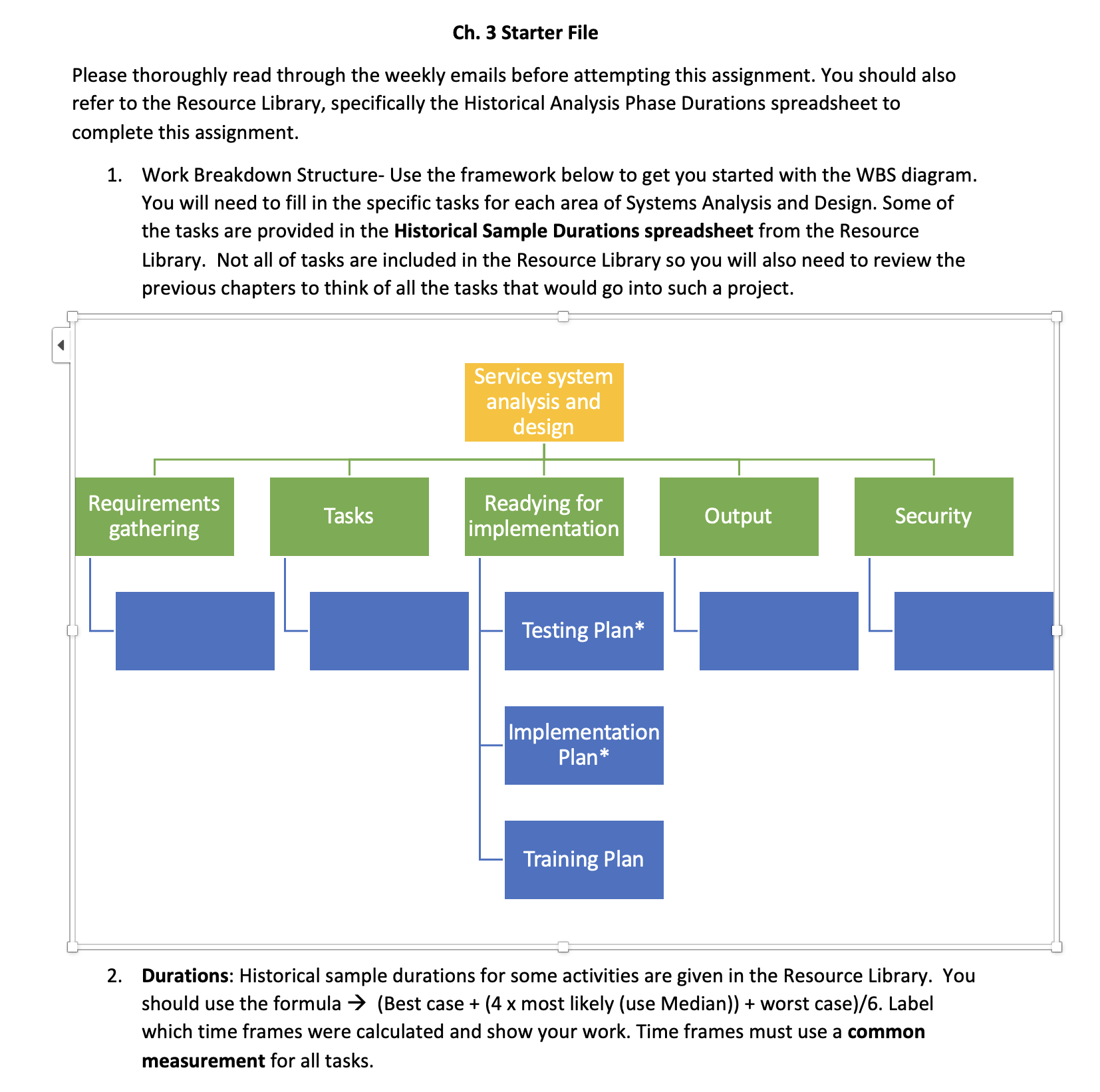  Please thoroughly read through the weekly emails before attempting this assignment.