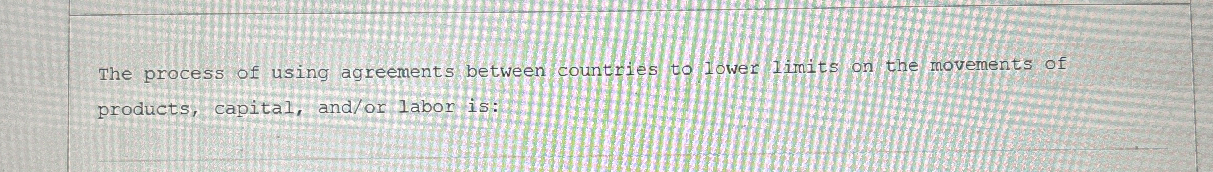  The process of using agreements between countries to lower limits on