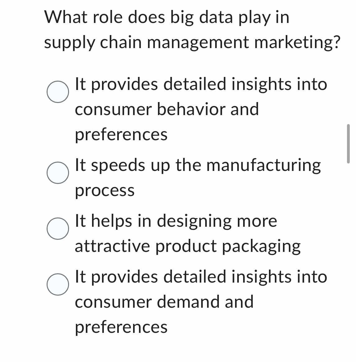  What role does big data play in supply chain management marketing?