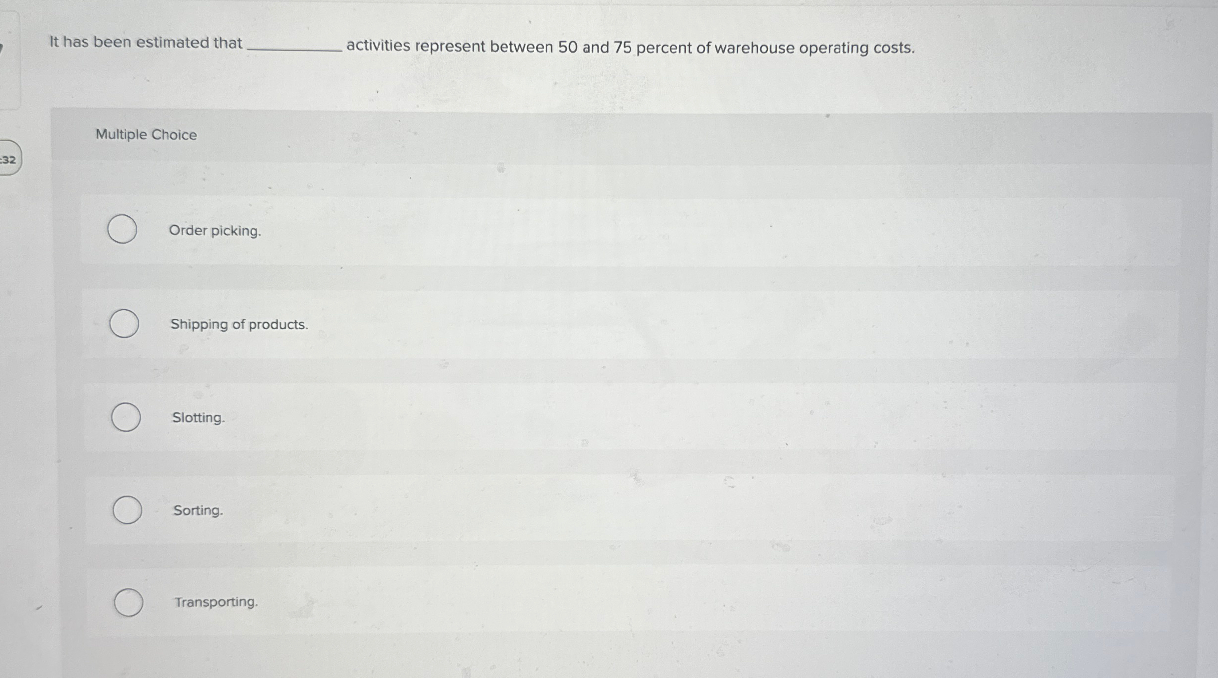  It has been estimated that activities represent between 50 and 75