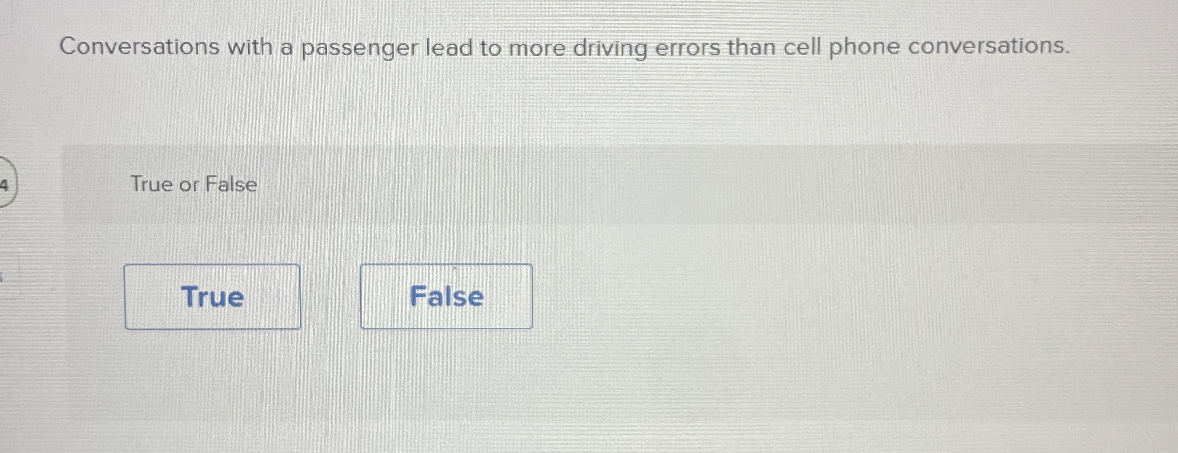  Conversations with a passenger lead to more driving errors than cell