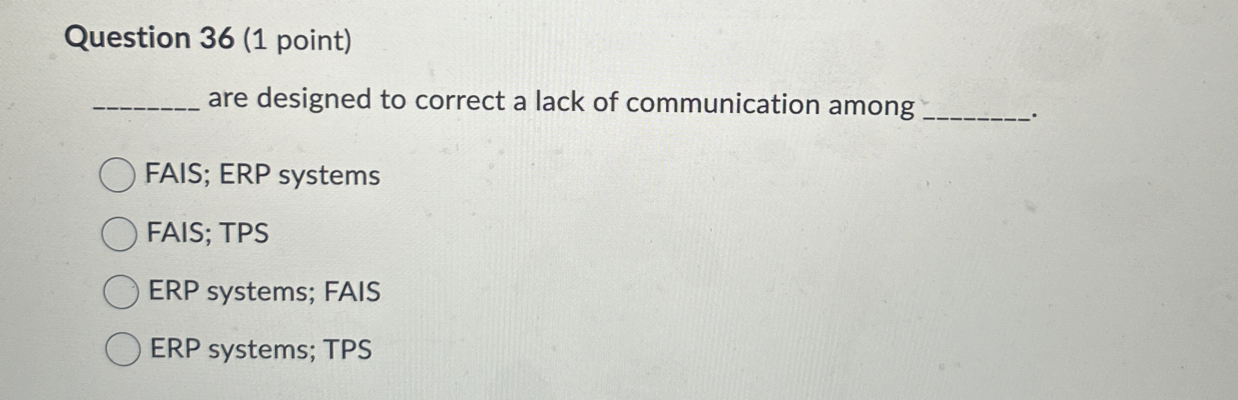  Question 36(1 point) are designed to correct a lack of communication