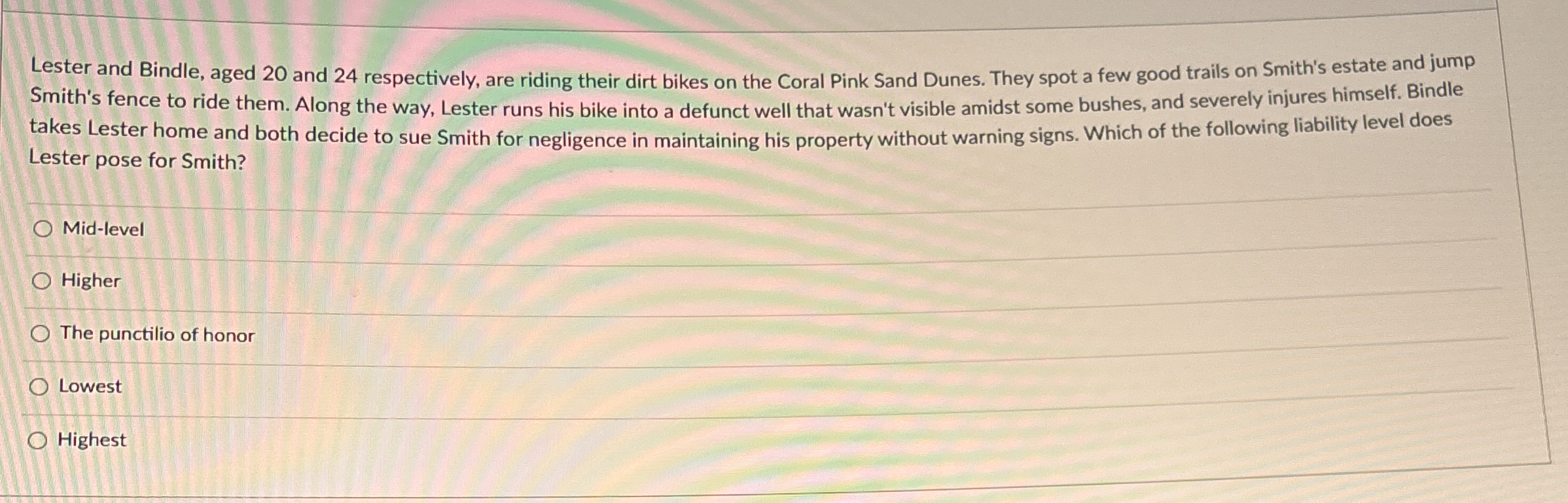  Lester and Bindle, aged 20 and 24 respectively, are riding their