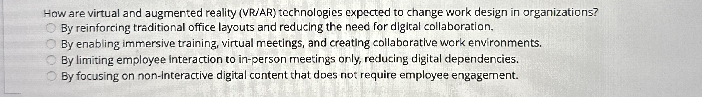  How are virtual and augmented reality (VR/AR) technologies expected to change