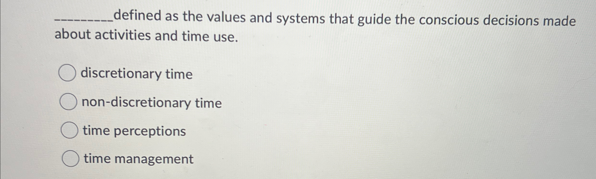  defined as the values and systems that guide the conscious decisions