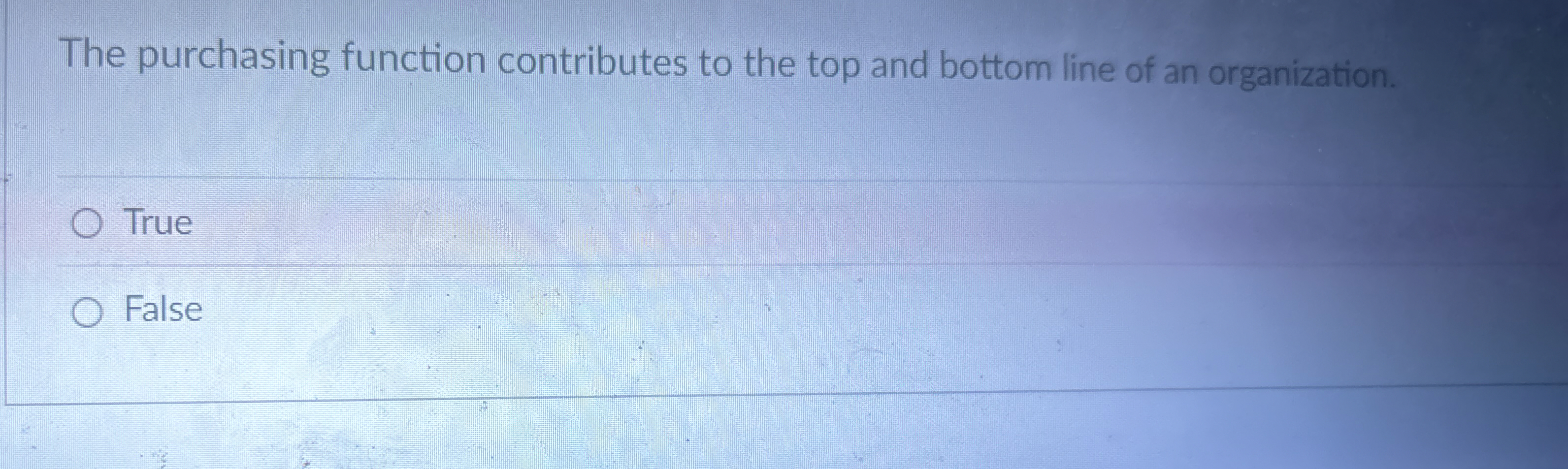  The purchasing function contributes to the top and bottom line of