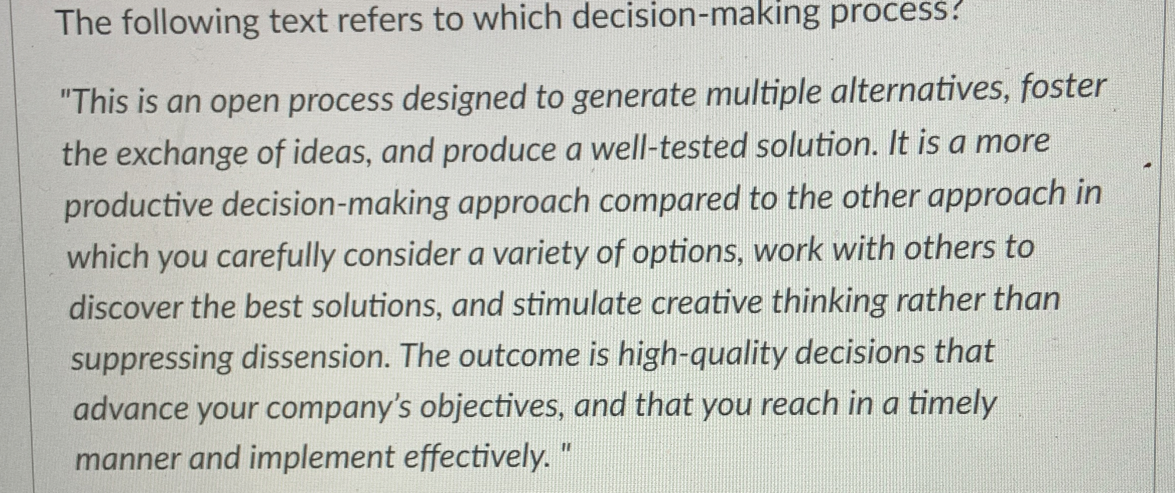  What can managers do to demonstrate consideration throughout the decision-making process?