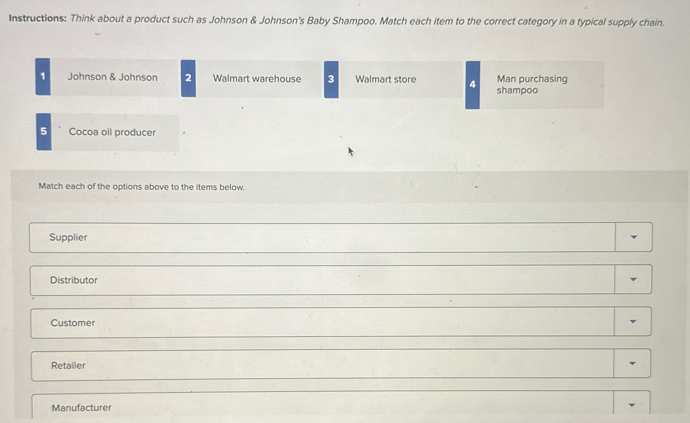  Instructions: Think about a product such as Johnson & Johnson's Baby