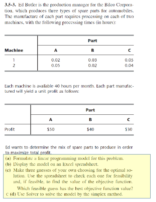  Please only solve using excel table method showing formulas. Then Use