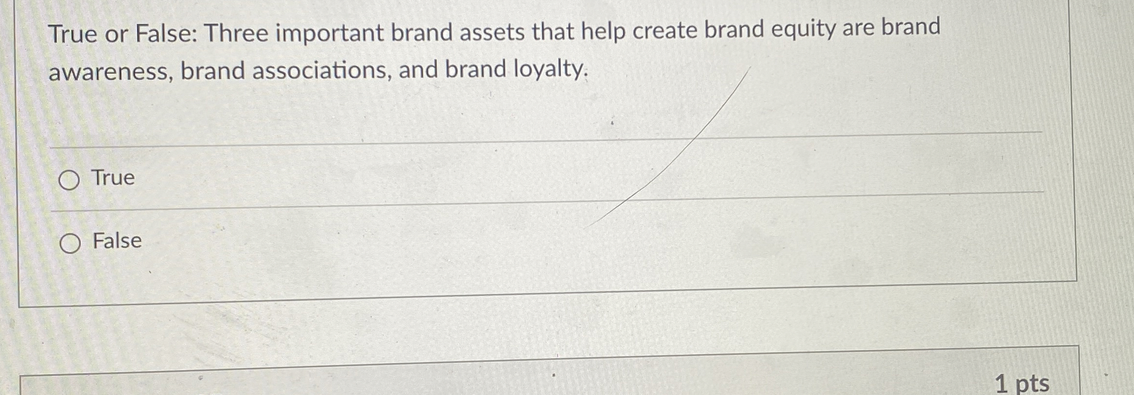  True or False: Three important brand assets that help create brand