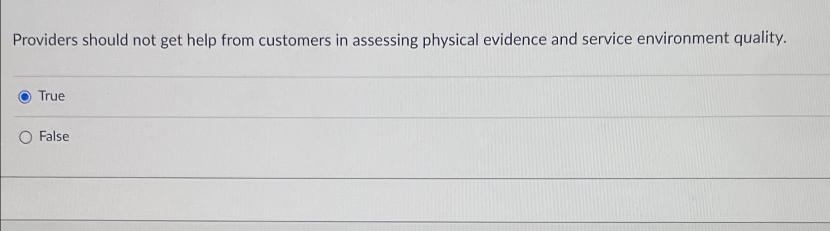  Providers should not get help from customers in assessing physical evidence