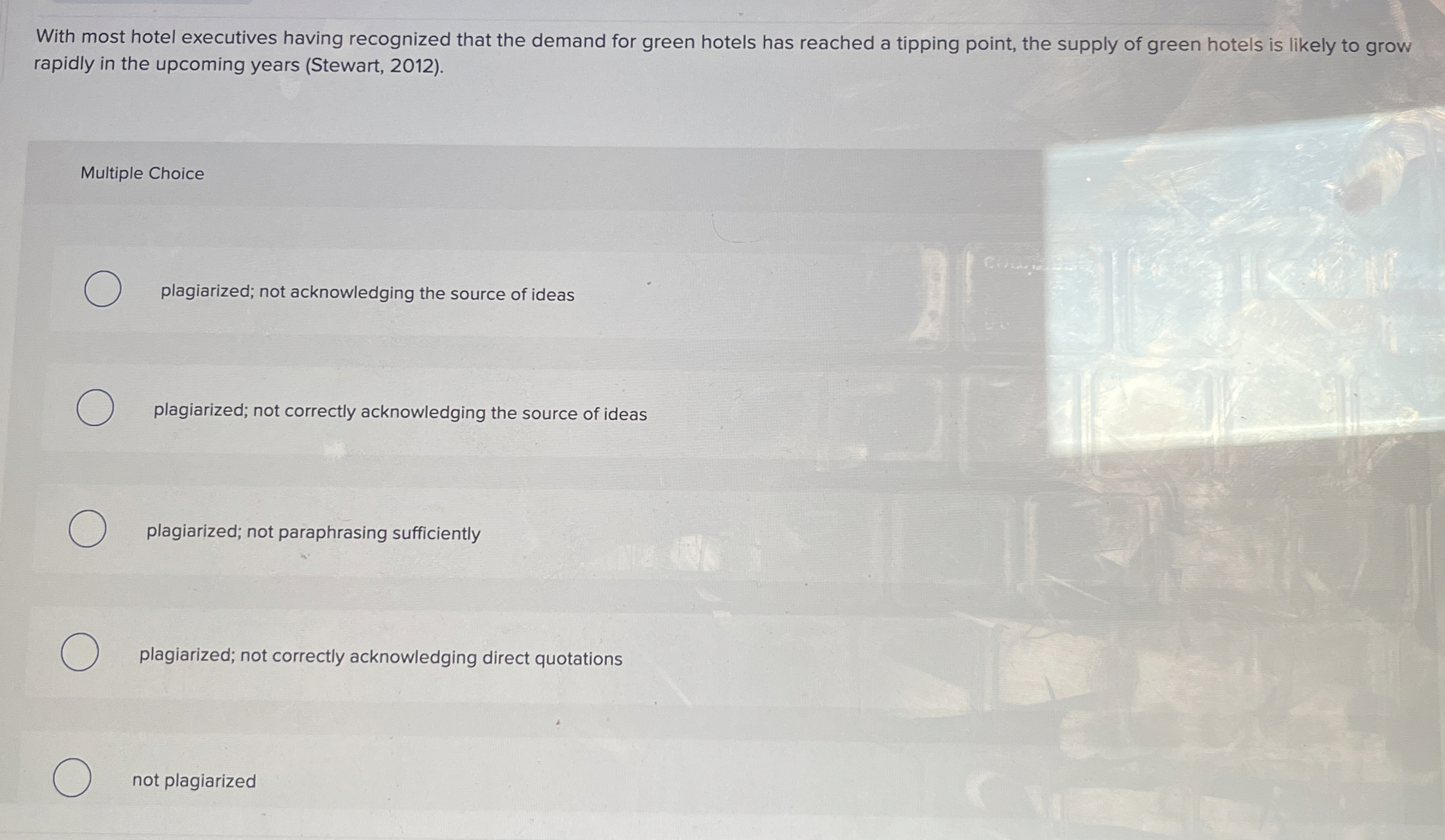  With most hotel executives having recognized that the demand for green